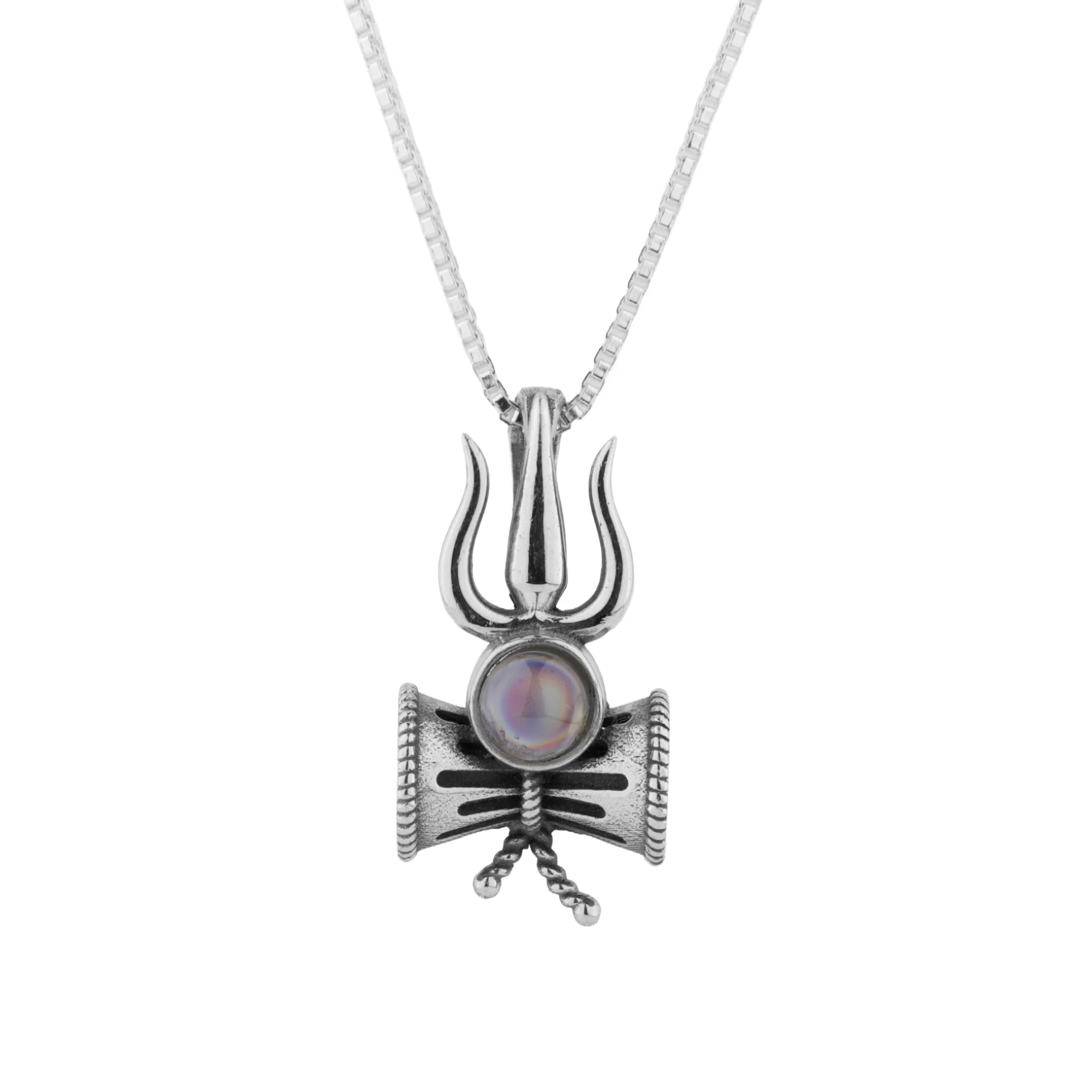 LORD SHIVA LENS pendant with Mahamrityunjaya Mantra inside