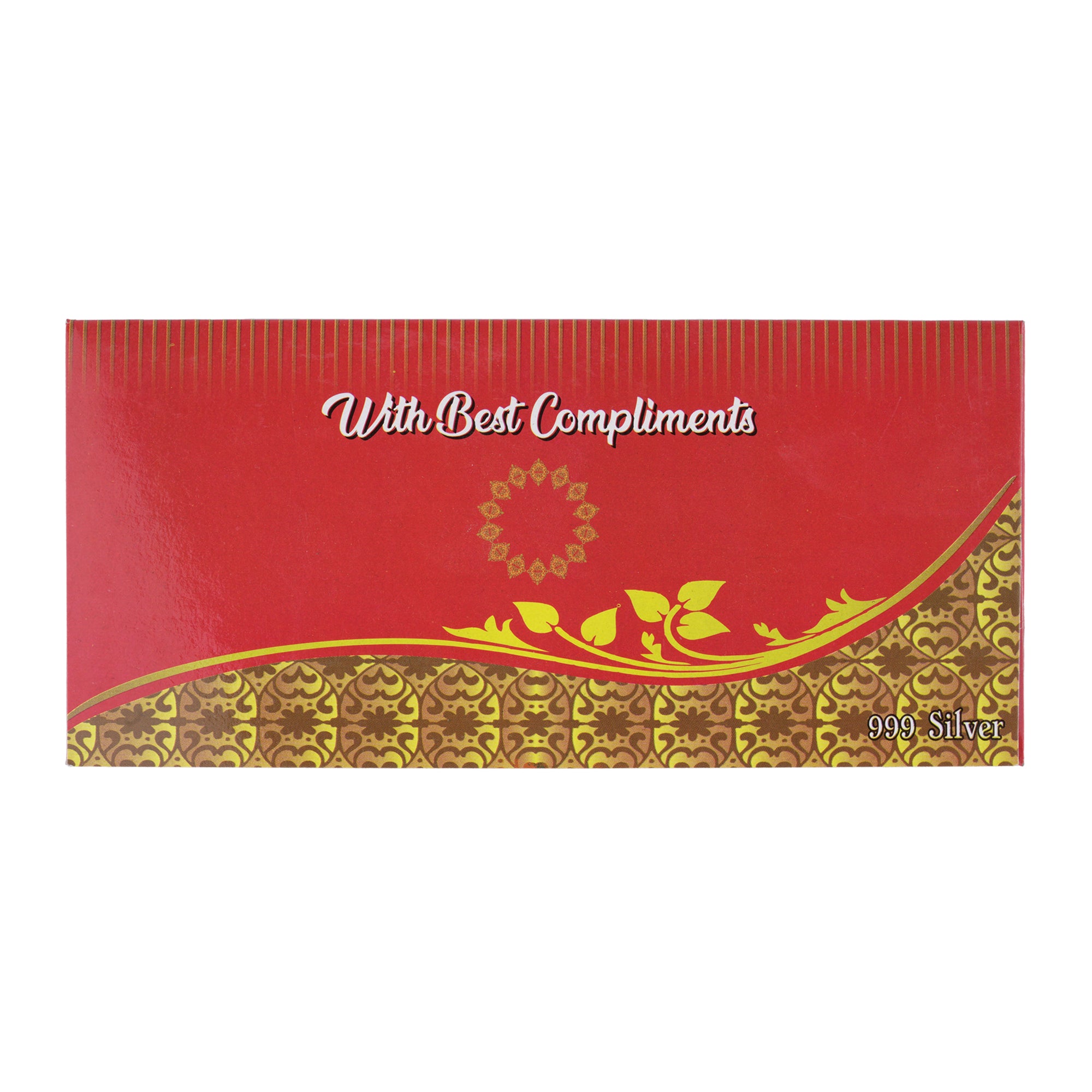 Hanuman Chalisa Card / Bookmark - Silver edges