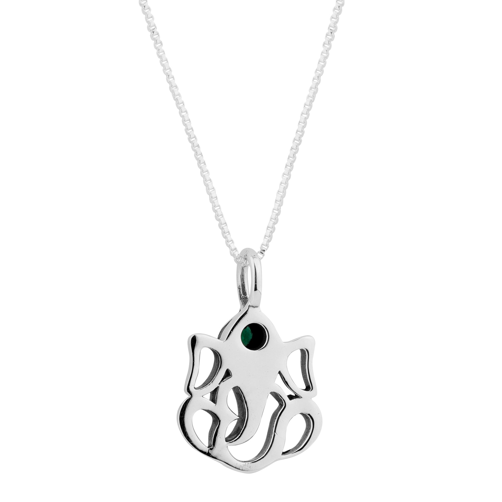 Ganeshji pendant with green onyx back side