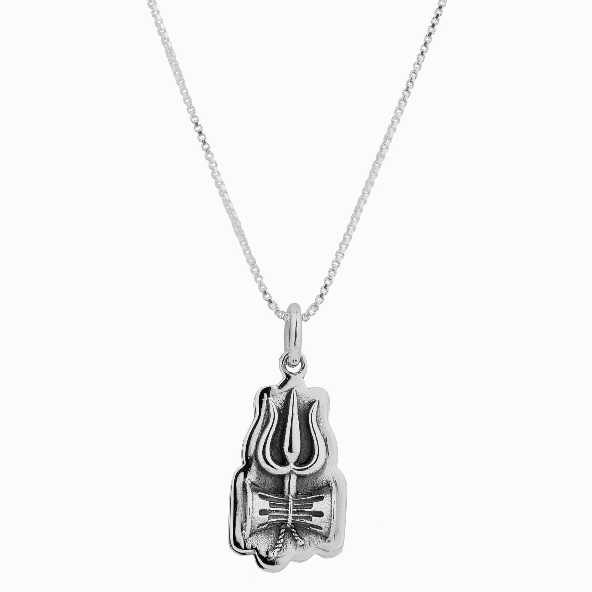 Lord Shiva Engraved Mantra Pendant