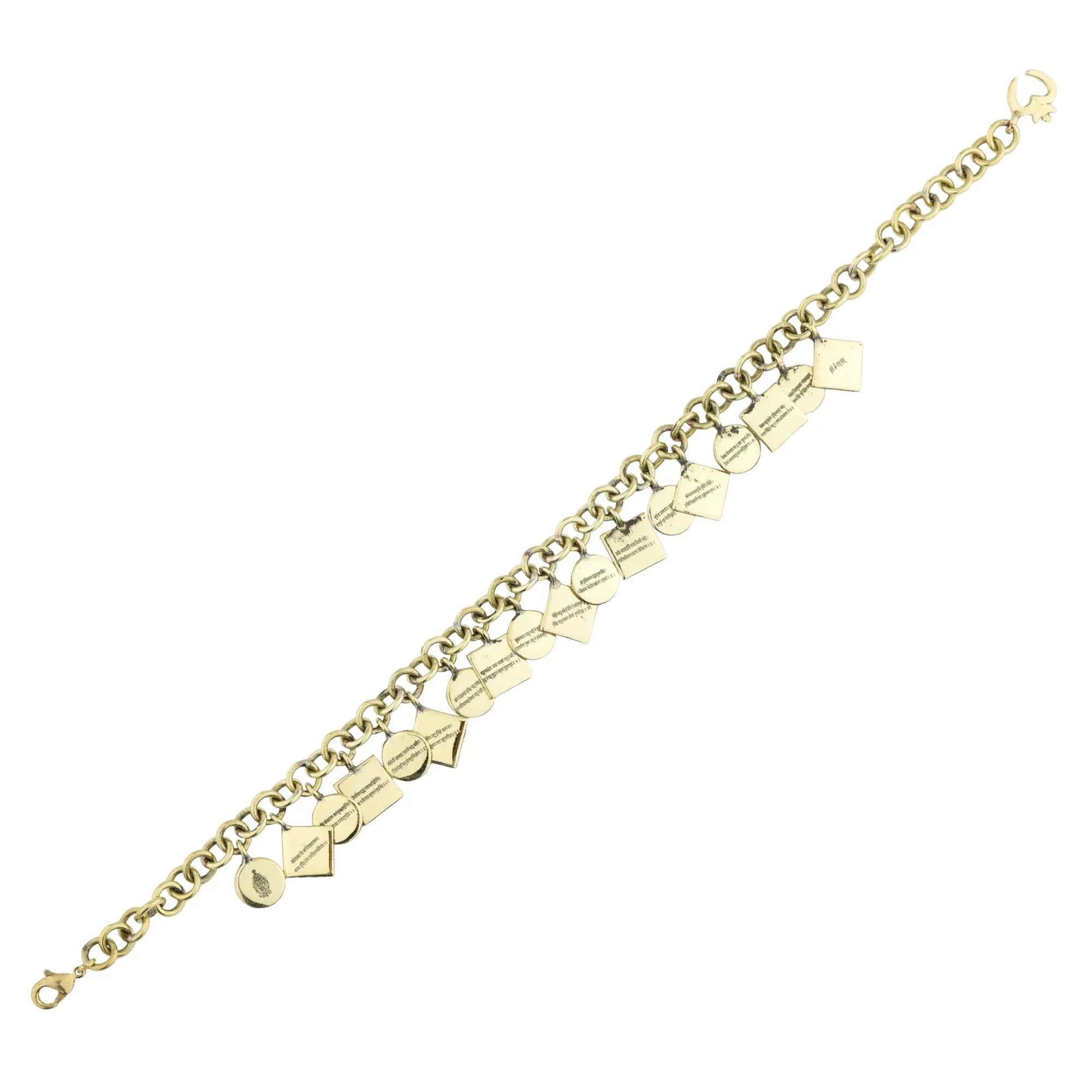 Brass Narasimha Kavacha Bracelet - Charms